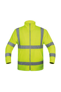 Korntex Hi-Vis Fleece Jacke gelb, Grösse XL