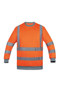 Korntex Hi-Vis Sweatshirt orange, Grösse XL