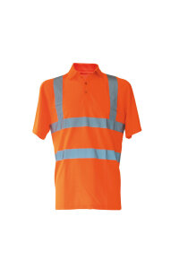 Korntex Hi-Vis Poloshirt Orange, Grösse XL