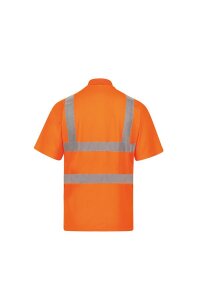 Korntex Hi-Vis Poly Poloshirt Orange, Grösse XL