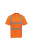 Korntex Hi-Vis Poly Poloshirt Orange, Grösse 6XL