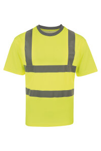 Korntex Hi-Vis Poly T-Shirt Gelb, Grösse L