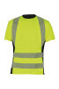 Korntex Hi-Vis Recycled T-Shirt Gelb - Schwarz, Grösse M