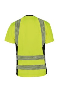 Korntex Hi-Vis Recycled T-Shirt Gelb - Schwarz, Grösse L