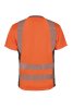 Korntex Hi-Vis Recycled T-Shirt Orange - Grau, Grösse M