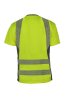 Korntex Hi-Vis Recycled T-Shirt Gelb - Grau, Grösse 3XL