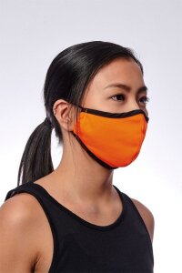 Korntex Fluoreszierende Mund-Nase-Maske, orange