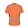 Korntex Hi-Vis Recycled T-Shirt Orange - Schwarz