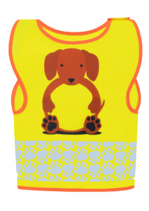 Korntex Kinderwarnweste Hund Gelb