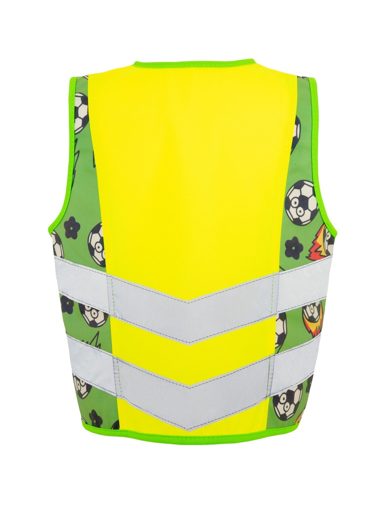 Korntex Kinder Warnweste Sport, neongelb, XS