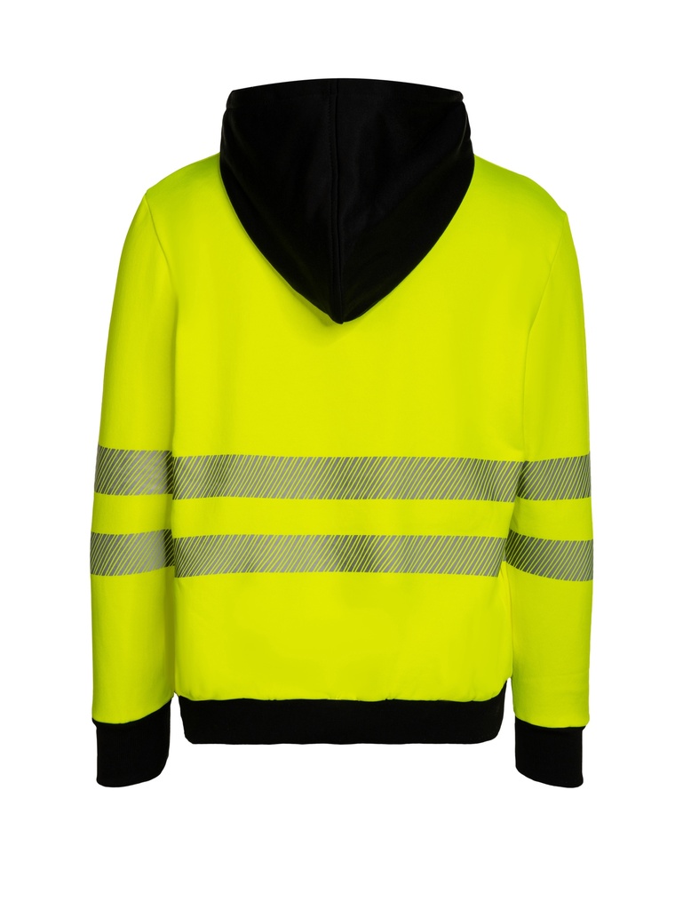 Korntex EOS Hi-Vis Hoodie EN 20471, schwarz/neongelb, XL