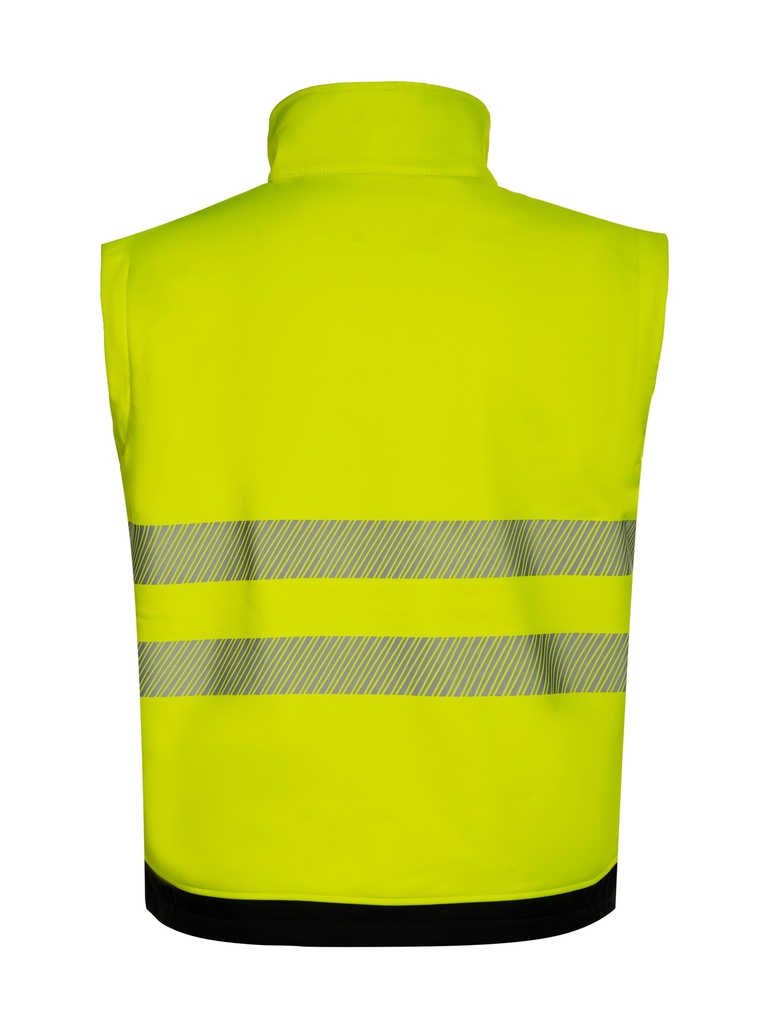 Korntex EOS Hi-Vis Softshell Jacke EN 20471, schwarz/neongelb, XL