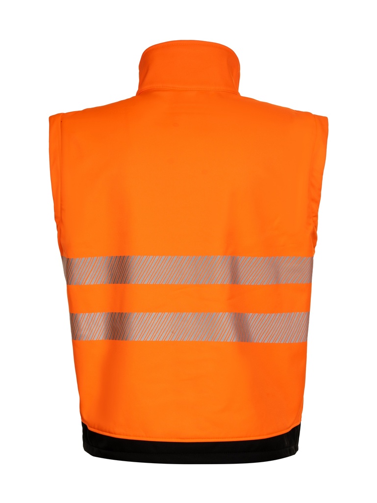 Korntex EOS Hi-Vis Softshell Jacke EN 20471, schwarz/neonorange, L
