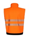 Korntex EOS Hi-Vis Softshell Jacke EN 20471, schwarz/neonorange, 5XL