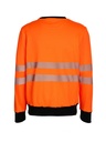 Korntex EOS Hi-Vis Sweatshirt EN 20471, schwarz/neonorange, 4XL