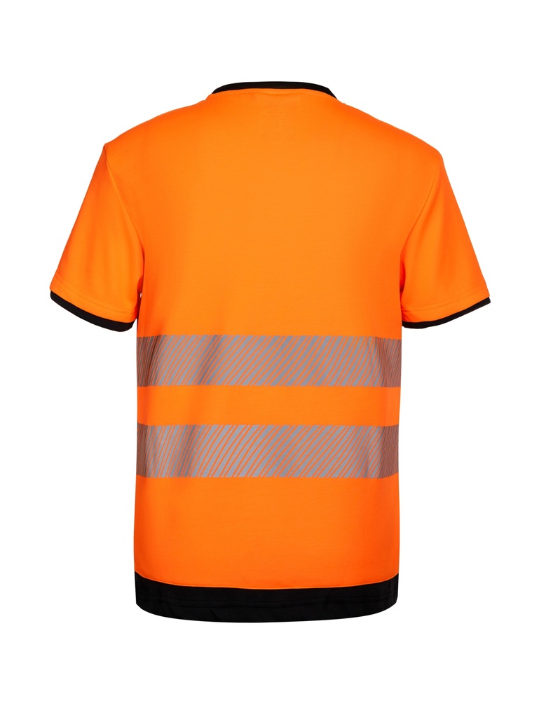 Korntex EOS Hi-Vis T-Shirt EN 20471, schwarz/neonorange, 3XL