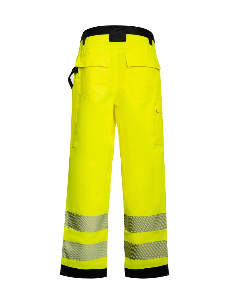 Korntex EOS Hi-Vis Hose EN 20471, schwarz/neongelb, Gr.62, Standard