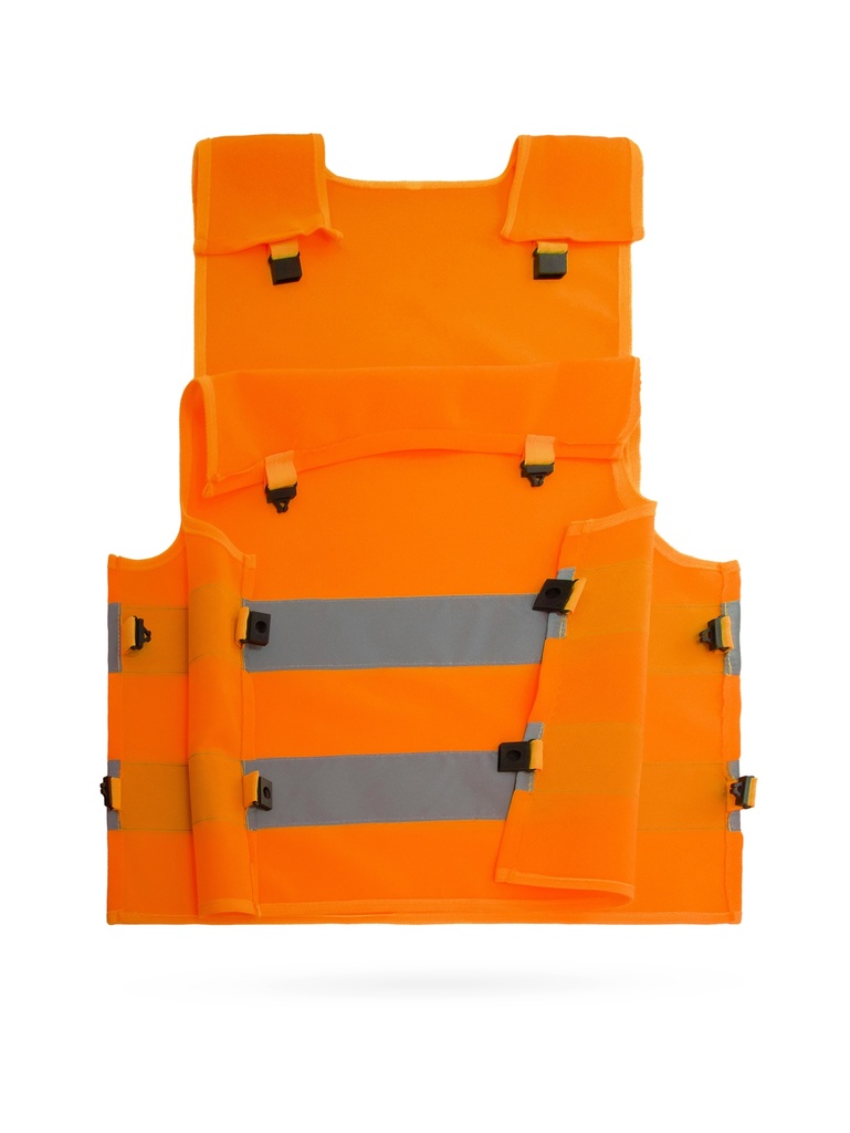 Korntex Kinder Warnponcho Anti-Strangulation, neonorange, XXS