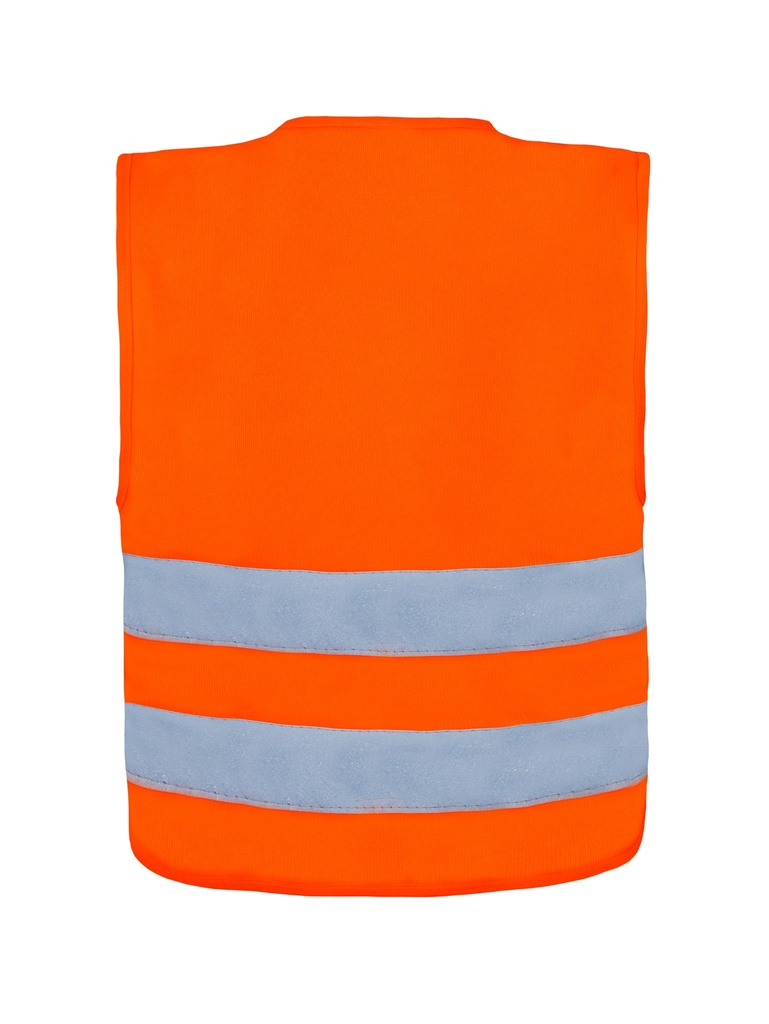 Korntex Kinder Warnweste mit Reissverschluss, neonorange, S