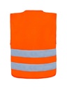 Korntex Kinder Warnweste mit Reissverschluss, neonorange, S