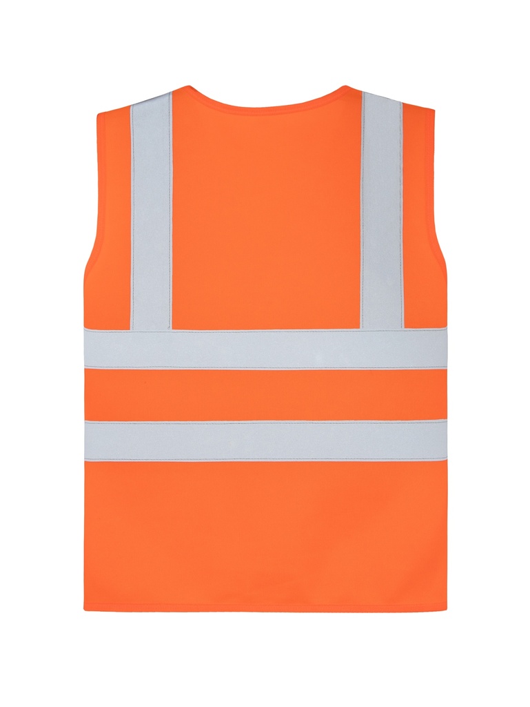 Korntex Kinder Warnweste mit vier Reflexstreifen, neonorange, XS