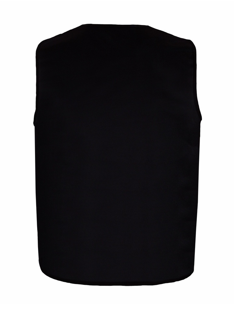 Korntex asymmetrische Kennzeichnungsweste, schwarz, L/XL
