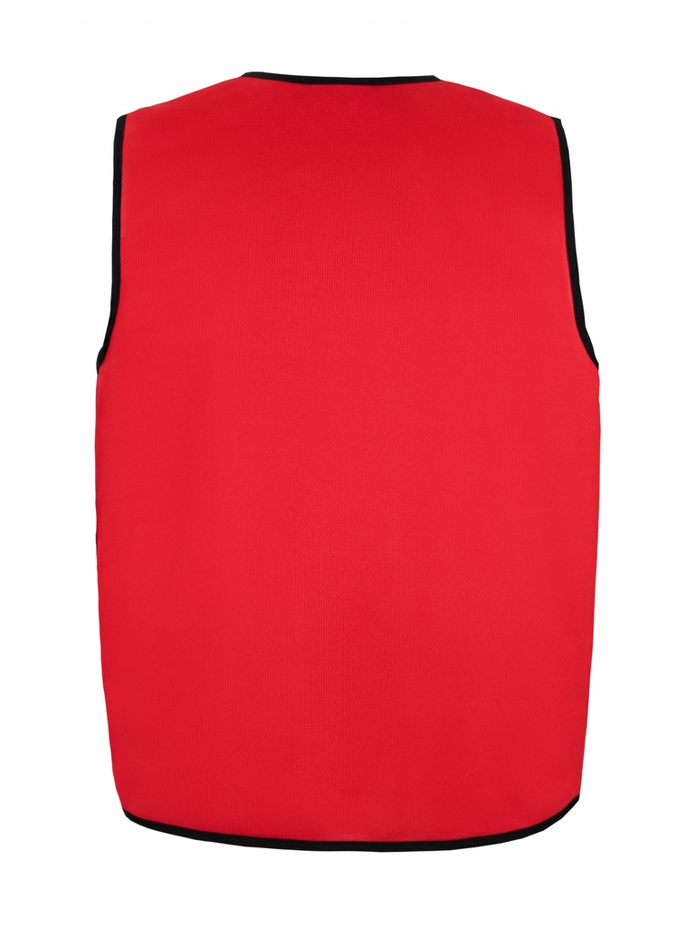 Korntex asymmetrische Kennzeichnungsweste, rot, XXL/3XL