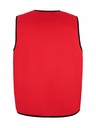 Korntex asymmetrische Kennzeichnungsweste, rot, XXL/3XL