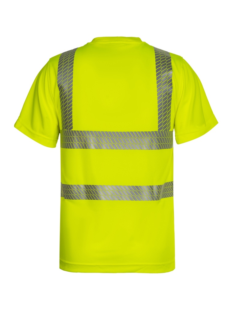 Korntex Hi-Vis T-Shirt Broken Reflex EN 20471, neongelb, 3XL