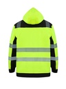 Korntex Hi-Vis Softshell Regenjacke EN 20471, schwarz/neongelb, L Korntex Hi-Vis Softshell Regenjacke EN 20471, schwarz/neongelb, L