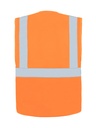Korntex Multifunktionswarnweste CF EN 20471, neonorange, 5XL