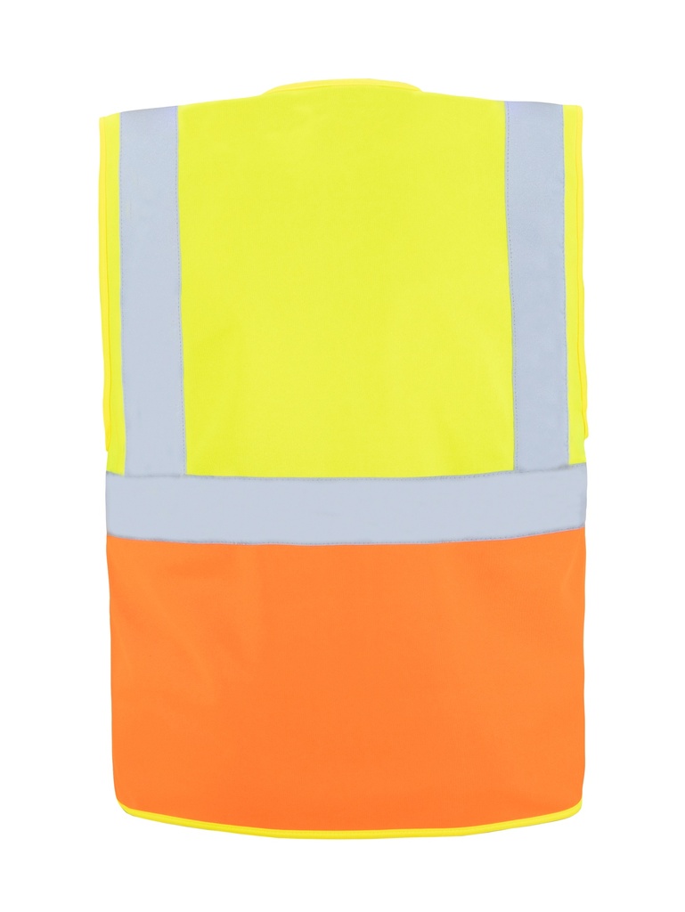Korntex Multifunktionswarnweste CF EN 20471, neongelb/neonorange, 4XL