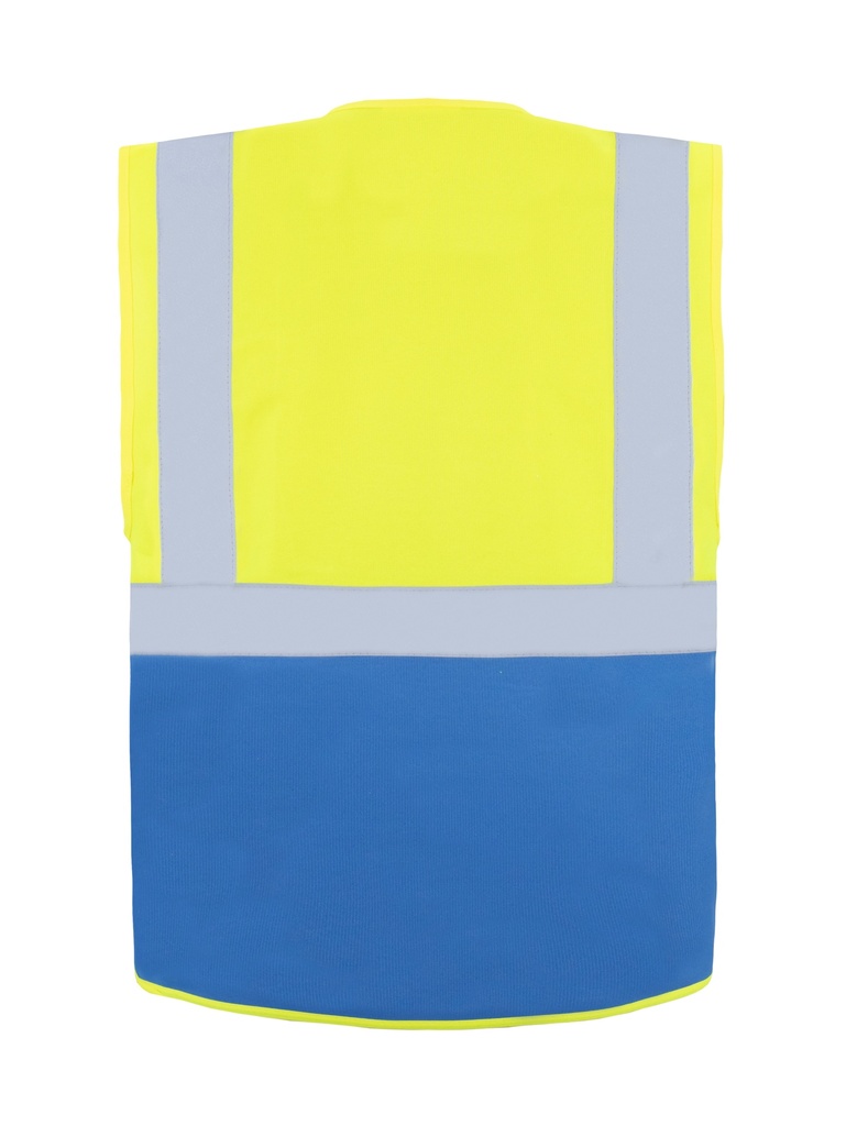 Korntex Multifunktionsweste CF, neongelb/blau, L