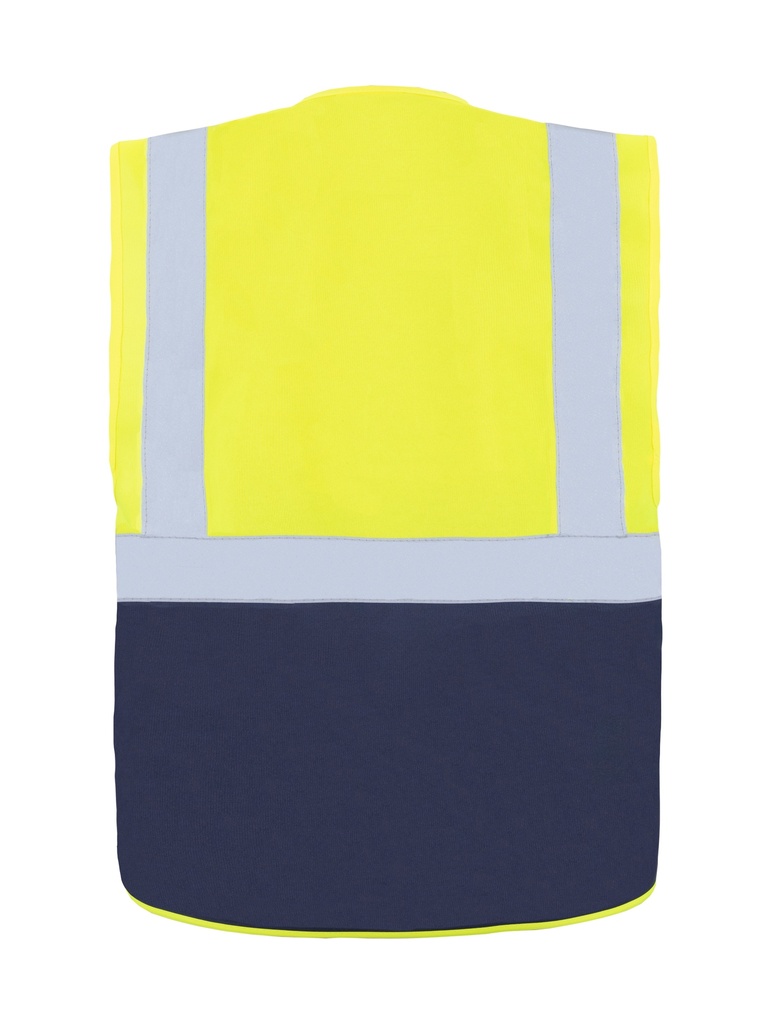 Korntex Multifunktionsweste CF, neongelb/navyblau, 4XL