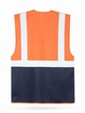 Korntex Multifunktionsweste CF, neonorange/navyblau, L