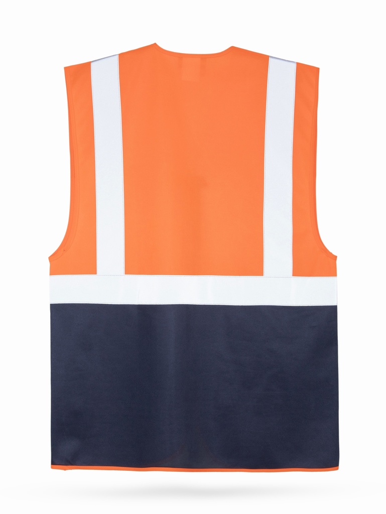 Korntex Multifunktionsweste CF, neonorange/navyblau, XXL