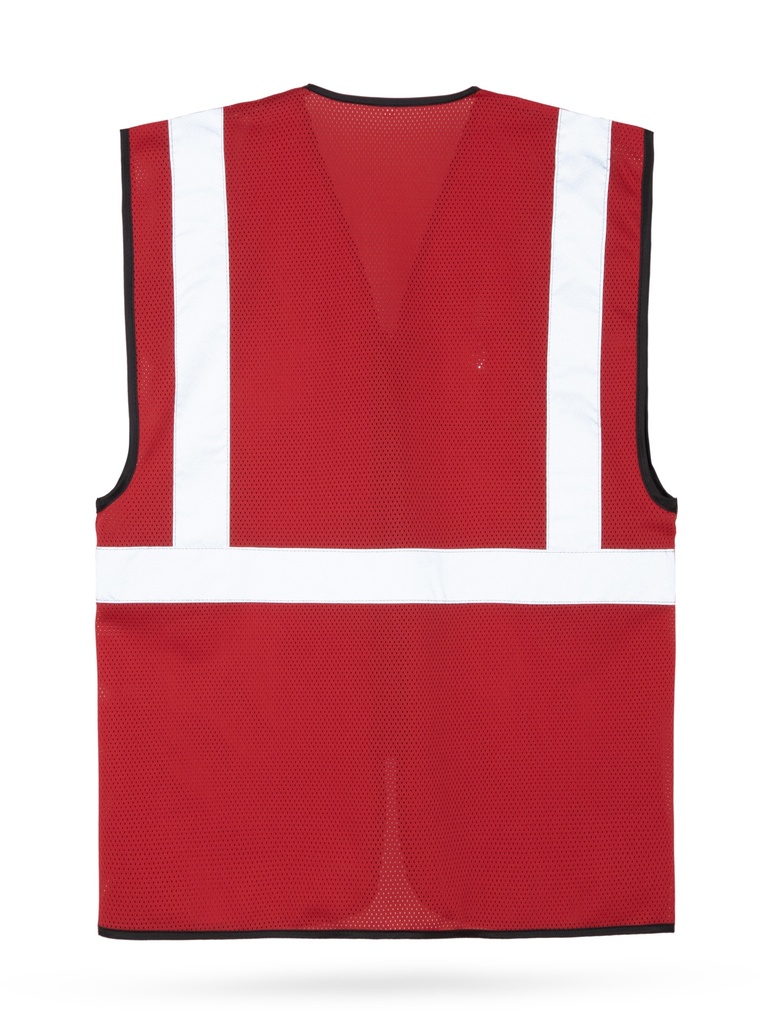 Korntex Mesh Multifunktionsweste, rot, XL