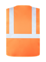 Korntex Warnweste mit drei Reflexstreifen EN 20471, neonorange, XL