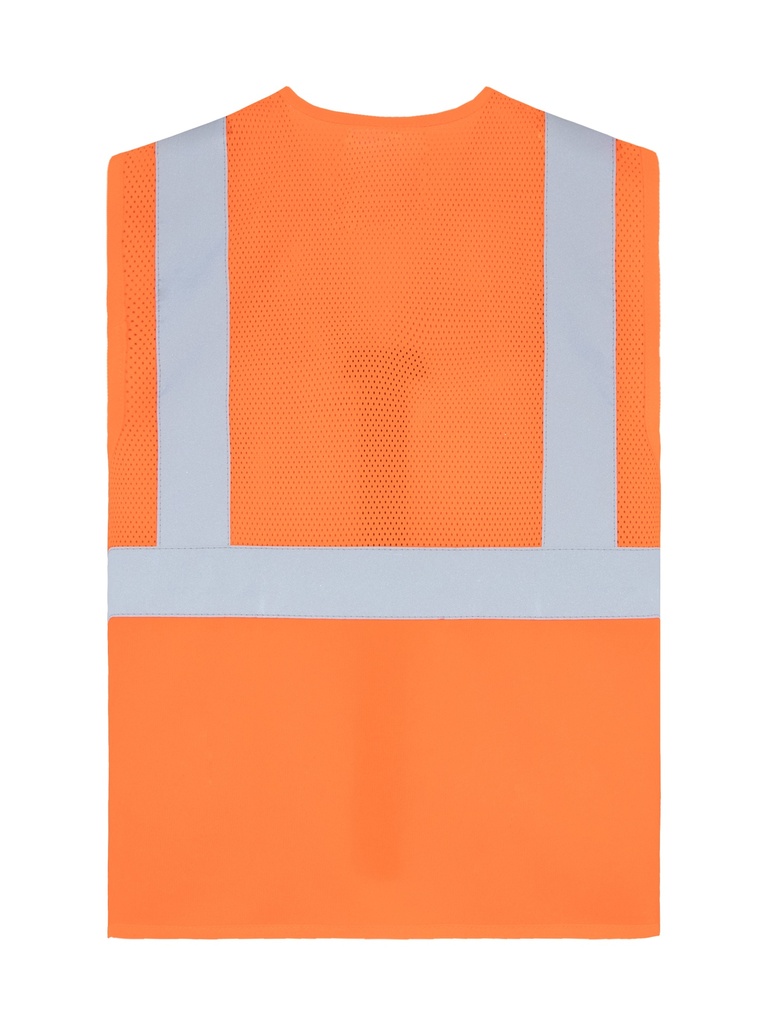 Korntex Hybrid Mesh Multifunktionsweste EN 20471, neonorange, 6XL