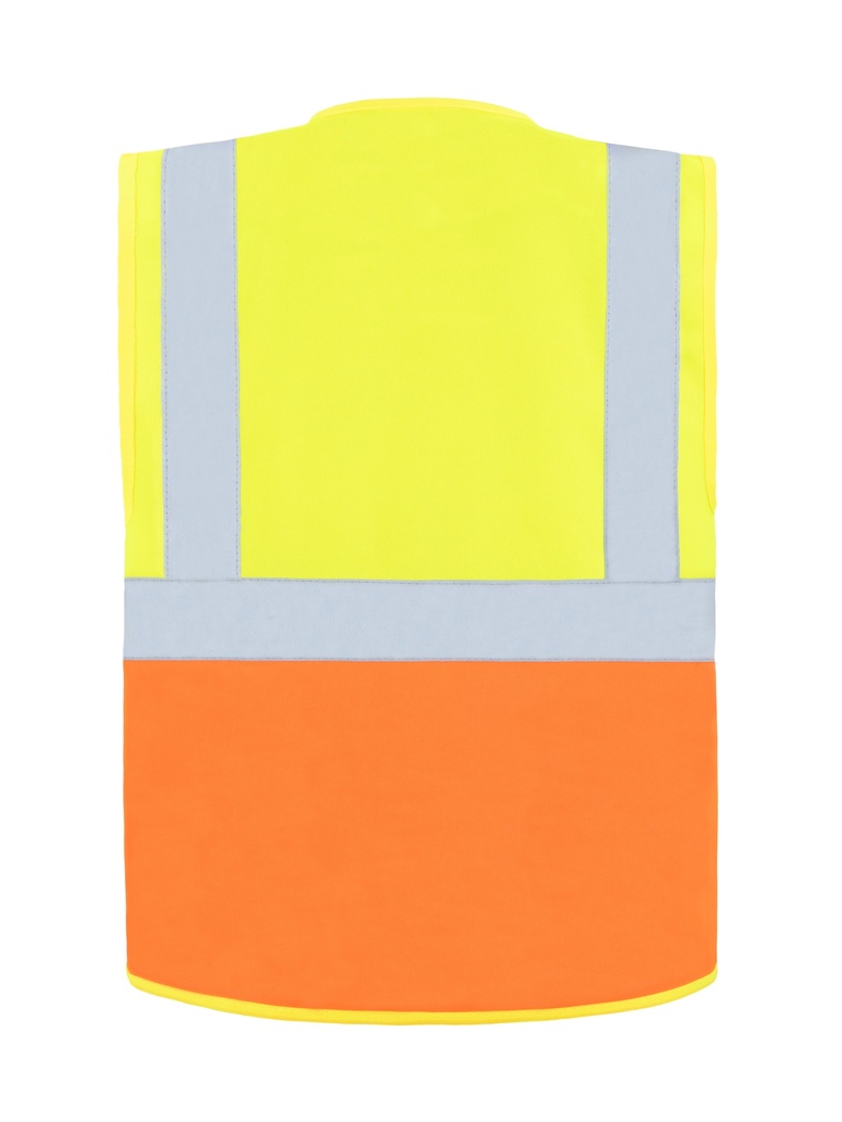 Korntex Multifunktionswarnweste EN 20471, neongelb/neonorange, M