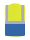 Korntex Multifunktionsweste, neongelb/blau, M