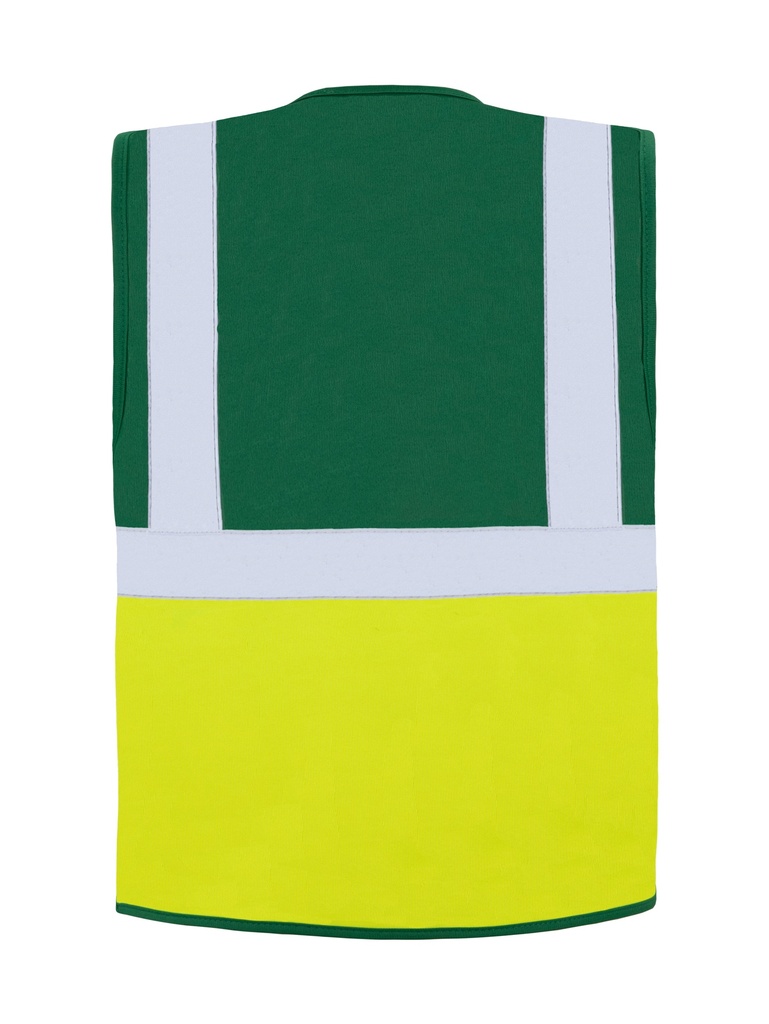Korntex Multifunktionsweste, neongelb/dunkelgrün, 4XL