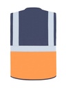 Korntex Multifunktionsweste, neonorange/navyblau, XL