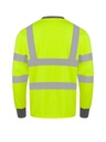 Korntex Hi-Vis Poly-Cotton Langarmshirt EN 20471, neongelb, XL