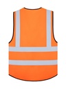 Korntex Multifunktionswarnweste Premium EN 20471 , neonorange, 4XL/5XL