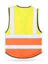 Korntex Multifunktionswarnweste Premium EN 20471 , neongelb/neonorange, L/XL