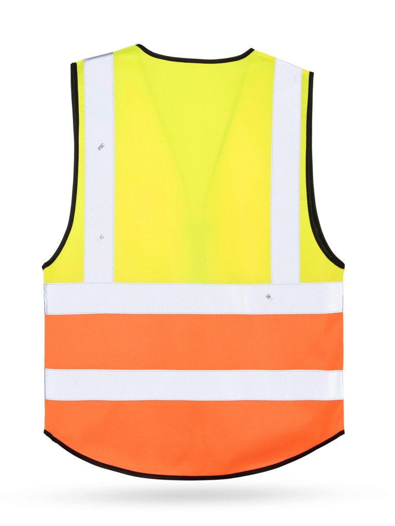 Korntex Multifunktionswarnweste Premium EN 20471 , neongelb/neonorange, 4XL/5XL