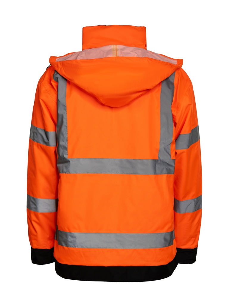 Korntex Hi-Vis Regenjacke EN 20471, neonorange, 4XL