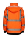 Korntex Hi-Vis leichte Regenjacke EN 20471, neonorange, M