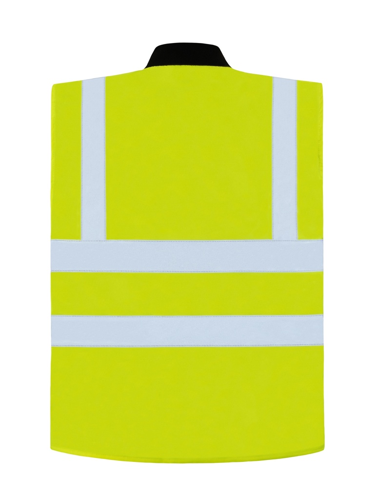 Korntex Hi-Vis 2 in 1 Bodywarmer EN 20471, neongelb, L